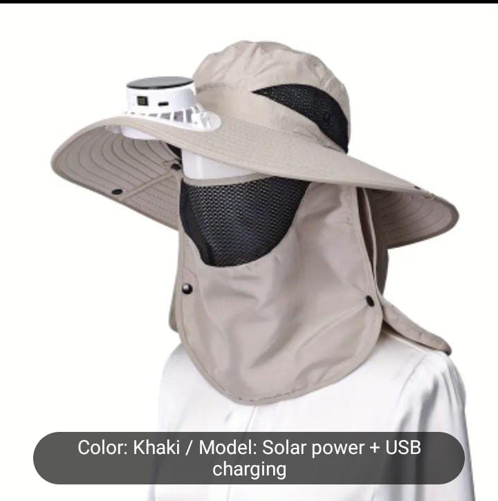 3 In 1 Cap With Fan & Mask